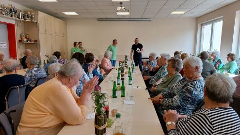 Foto: Sören Meng zu Besuch beim DRK